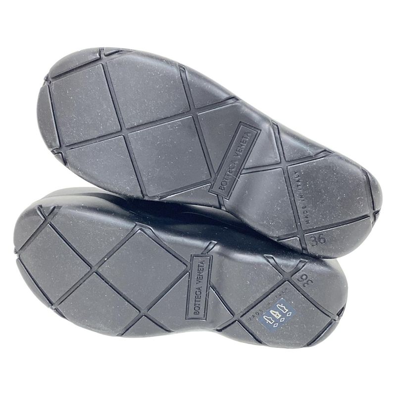 Bottega Veneta Rain Boots 36 Black Paddle Ankle