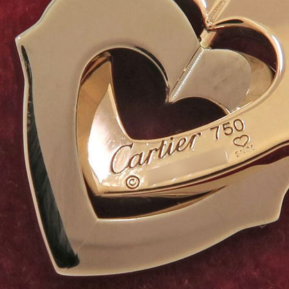 Cartier 2 Heart Charm with Chain