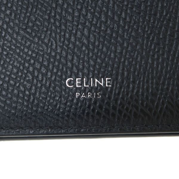 Celine Business Card Holder Grained Calfskin