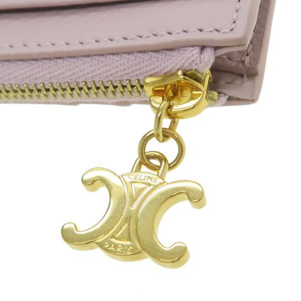 Celine Zip Card Holder Triomphe Charm