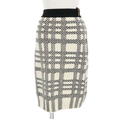 Louis Vuitton Knit Skirt Leather Canvas