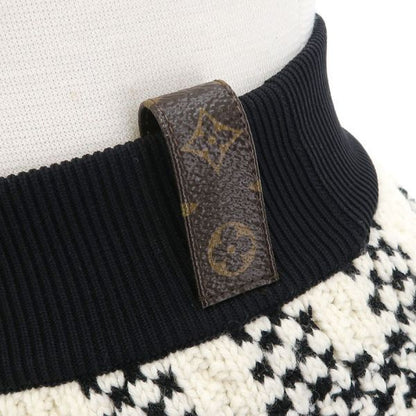Louis Vuitton Knit Skirt Leather Canvas
