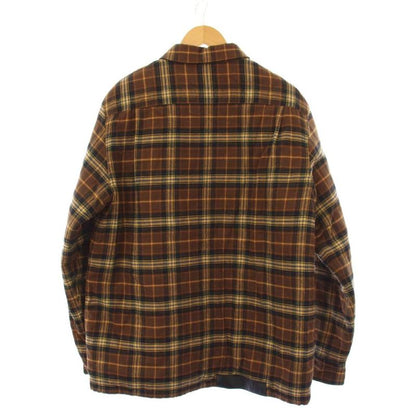 Loewe Padded Shirt Jacket Check 46 Brown