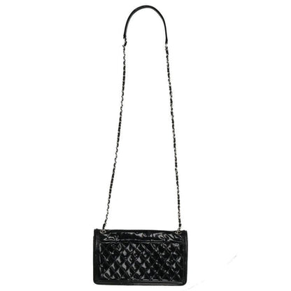 Chanel CC Filigree CC Logo Patent Chain Shoulder Bag