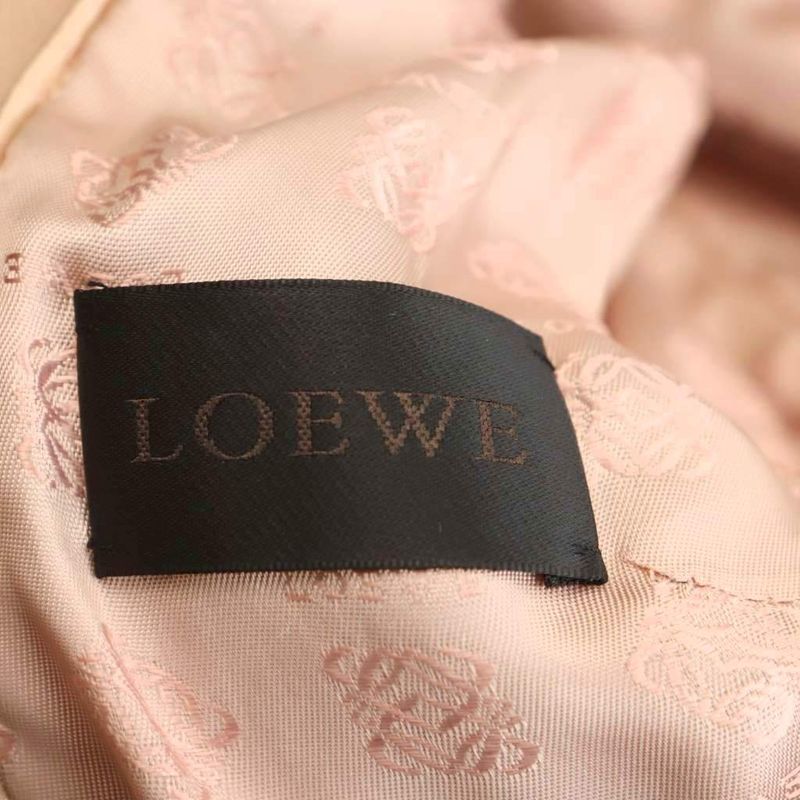 Loewe Leather Jacket Fully Lined 38 Pink Beige OS