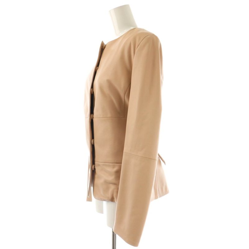 Loewe Leather Jacket Fully Lined 38 Pink Beige OS