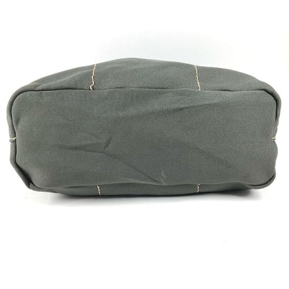 Prada Shoulder Bag Logo Gray Khaki