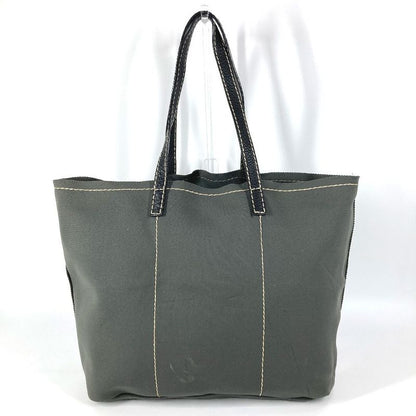 Prada Shoulder Bag Logo Gray Khaki