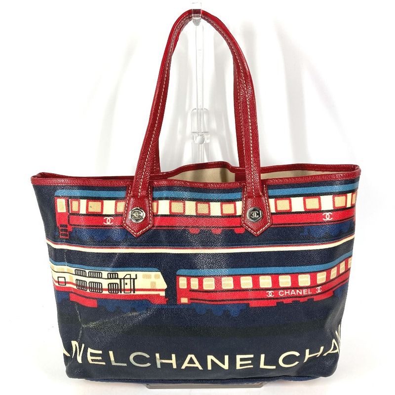 Chanel Tote Central Station Leather Red