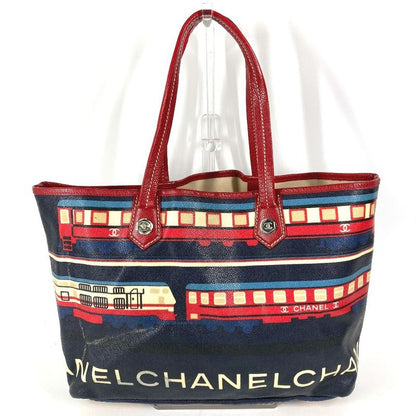 Chanel Tote Central Station Leather Red