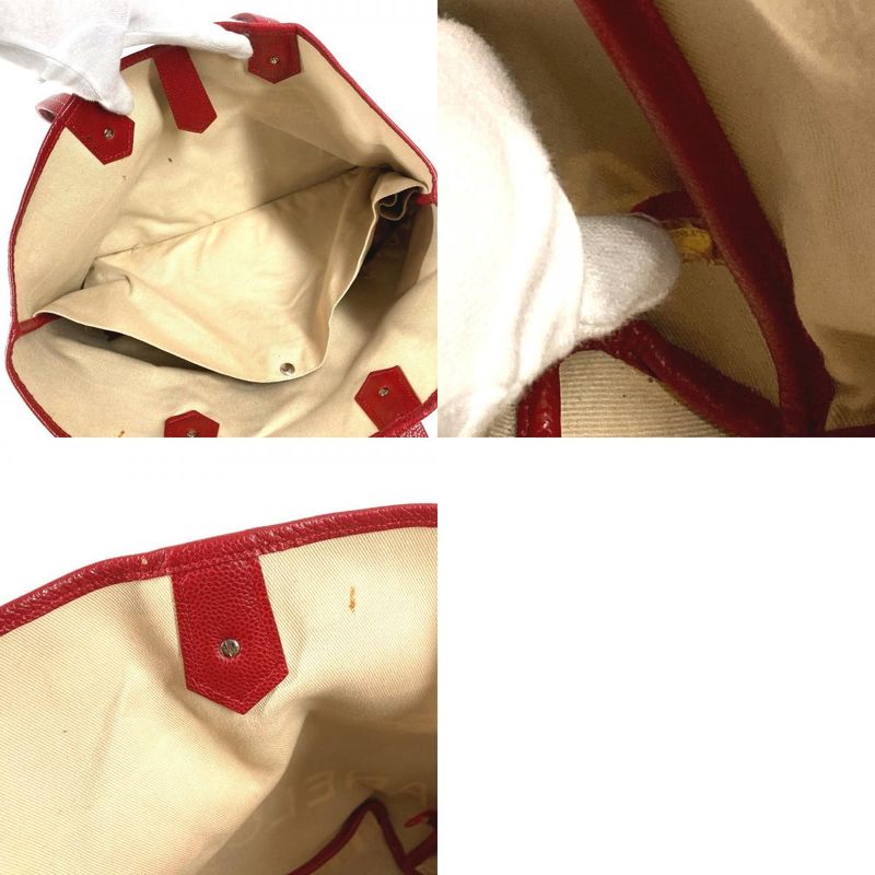 Chanel Tote Central Station Leather Red