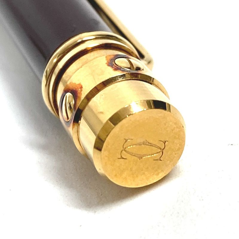 Cartier Ballpoint Pen Santos de Love Resin Brown