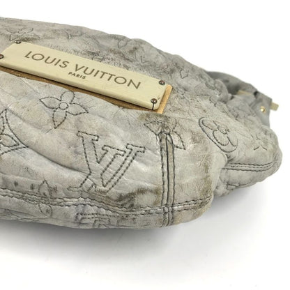 Louis Vuitton Shoulder Bag Nimbus PM Leather Ecru Gray