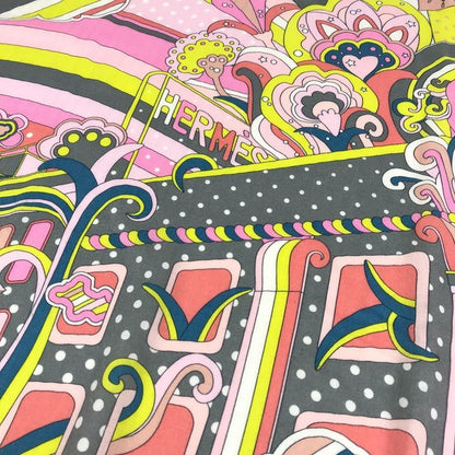 Hermes Scarf Carre Geant 140 Cashmere Pink