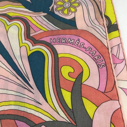 Hermes Scarf Carre Geant 140 Cashmere Pink