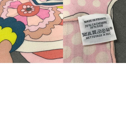 Hermes Scarf Carre Geant 140 Cashmere Pink