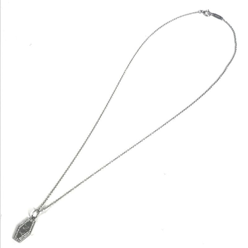 Tiffany & Co. Necklace NY Plate Diamond New York Silver
