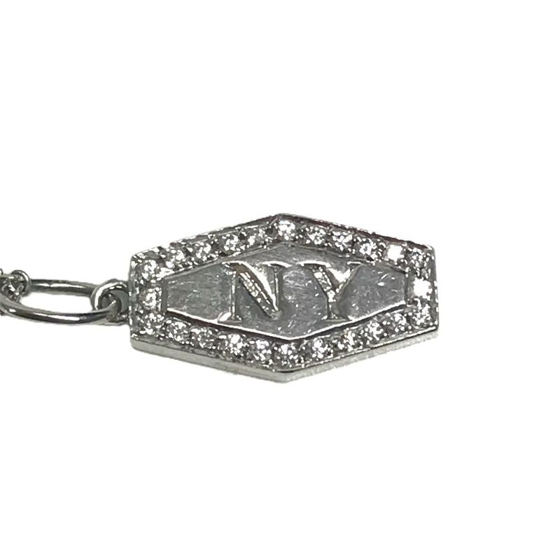Tiffany & Co. Necklace NY Plate Diamond New York Silver