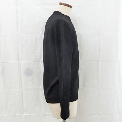Prada Knit Sweater 50 Black BK 100% Virgin Wool