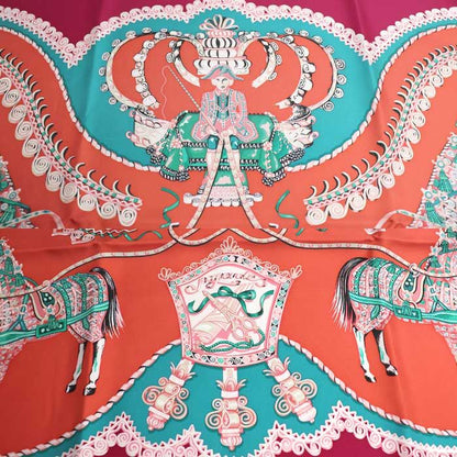 Hermes Carre 90 Paperoles Scarf