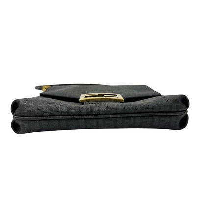 Fendi Zucchino Shoulder Bag Gray