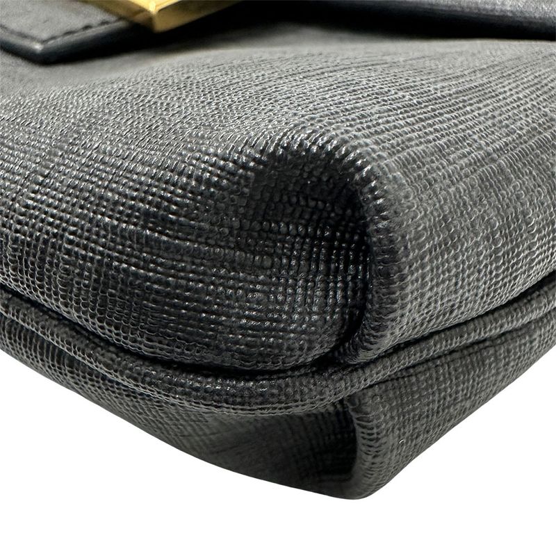 Fendi Zucchino Shoulder Bag Gray