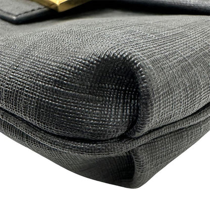 Fendi Zucchino Shoulder Bag Gray