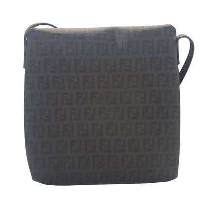 Fendi Zucchino Shoulder Bag Gray