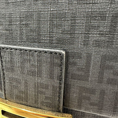 Fendi Zucchino Shoulder Bag Gray