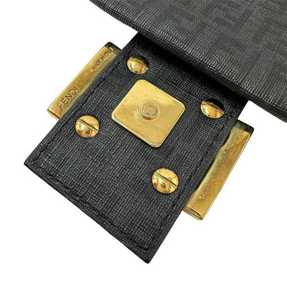 Fendi Zucchino Shoulder Bag Gray