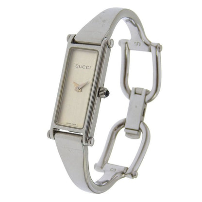 Gucci Stainless Steel Quartz Analog Display Silver Dial Watch
