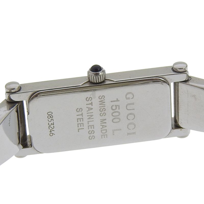 Gucci Stainless Steel Quartz Analog Display Silver Dial Watch