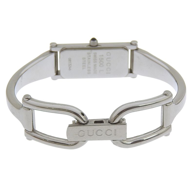 Gucci Stainless Steel Quartz Analog Display Silver Dial Watch