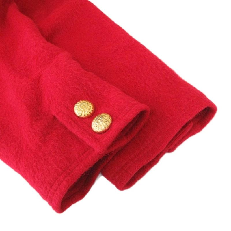 Versace Sport Vintage Coat Sarah Shawl Collar Wool Alpaca Blend Gold Buttons 42