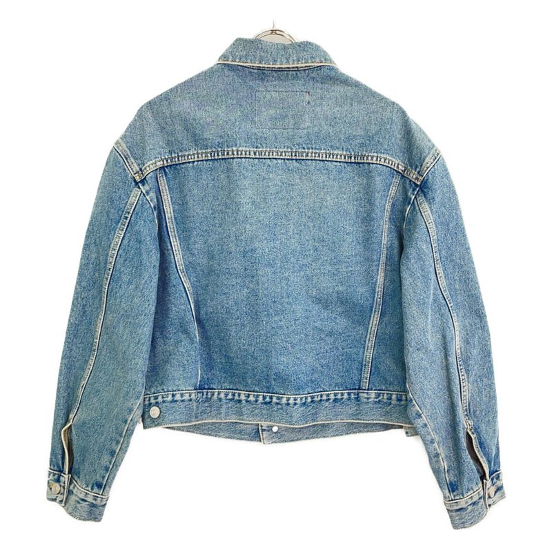 Balenciaga Indigo Reconstruction Swing Denim Jacket 34