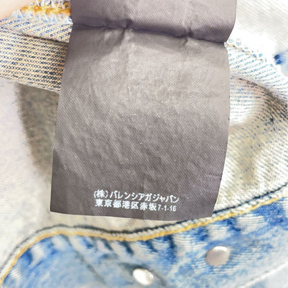 Balenciaga Indigo Reconstruction Swing Denim Jacket 34
