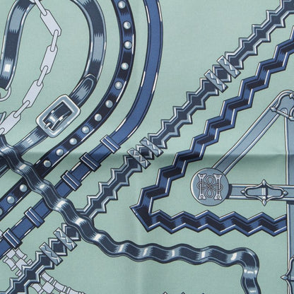 Hermes Silk Brides Et Chaines Scarf Mint
