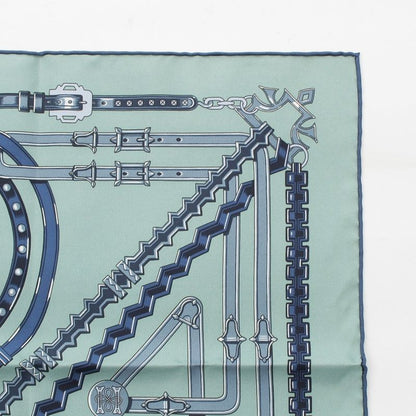Hermes Silk Brides Et Chaines Scarf Mint
