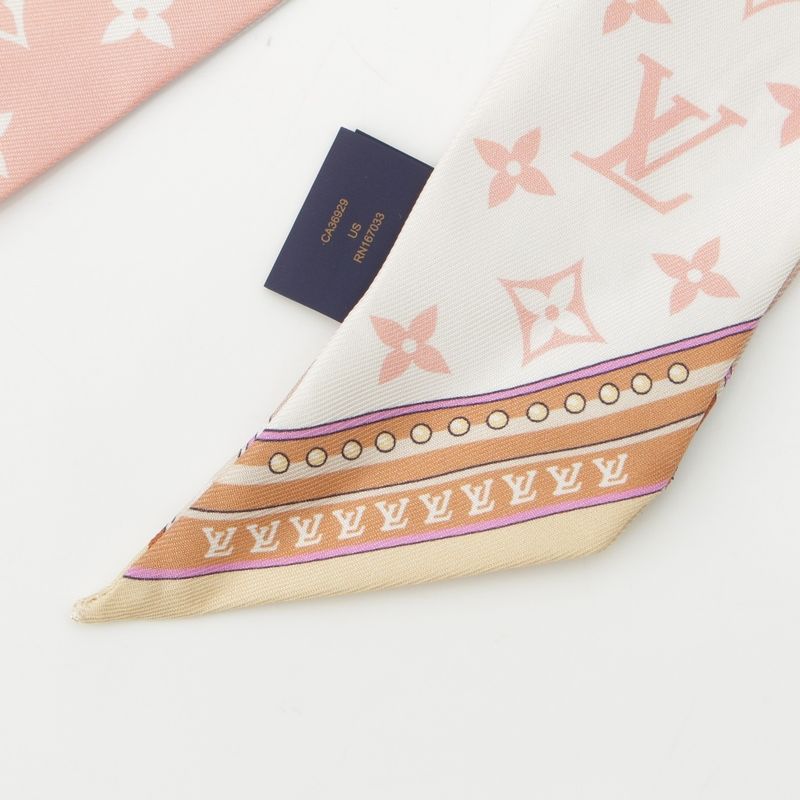 Louis Vuitton Silk Bandeau BB Ultimate Scarf Bronze