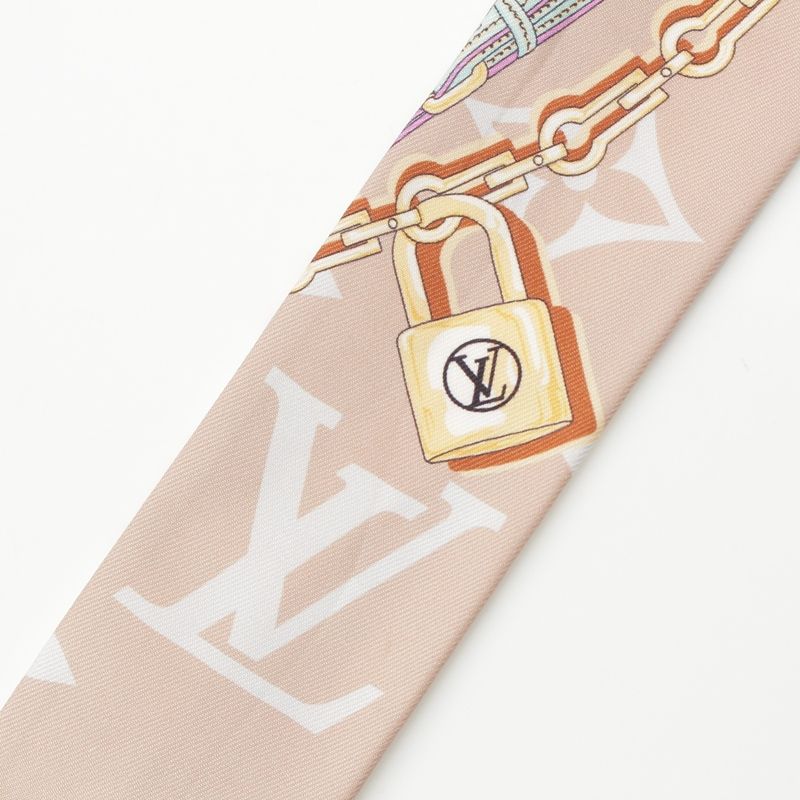 Louis Vuitton Silk Bandeau BB Ultimate Scarf Bronze