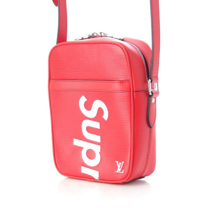 Louis Vuitton Supreme Danube PM Epi Logo Shoulder Bag Red