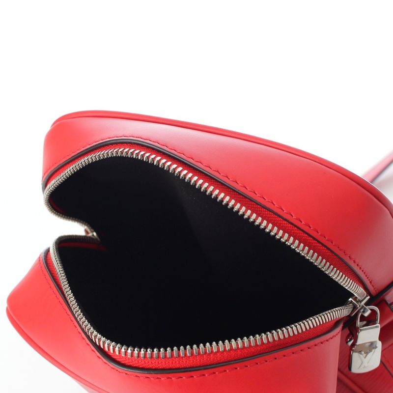 Louis Vuitton Supreme Danube PM Epi Logo Shoulder Bag Red