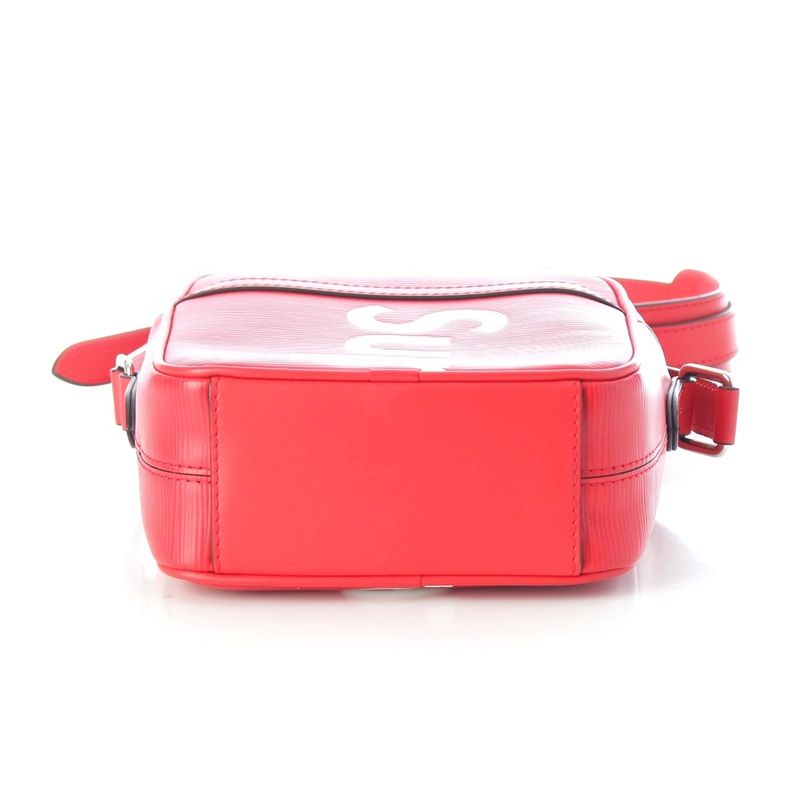 Louis Vuitton Supreme Danube PM Epi Logo Shoulder Bag Red