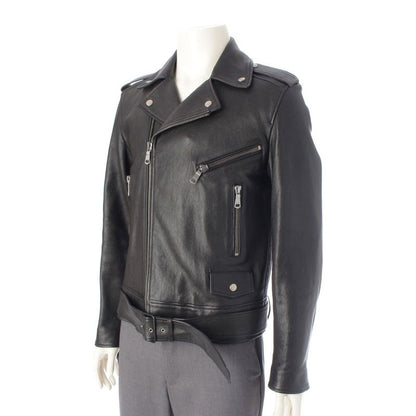 Gucci Tiger Embroidered Biker Jacket Leather Embroidery Fringe Riders