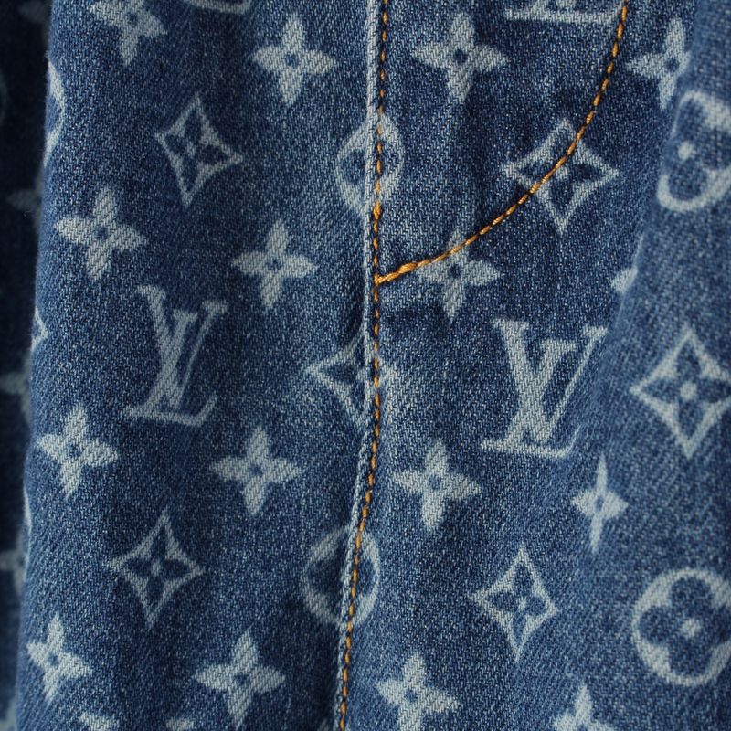 Louis Vuitton Cotton Monogram Sweatshirt Denim Pants