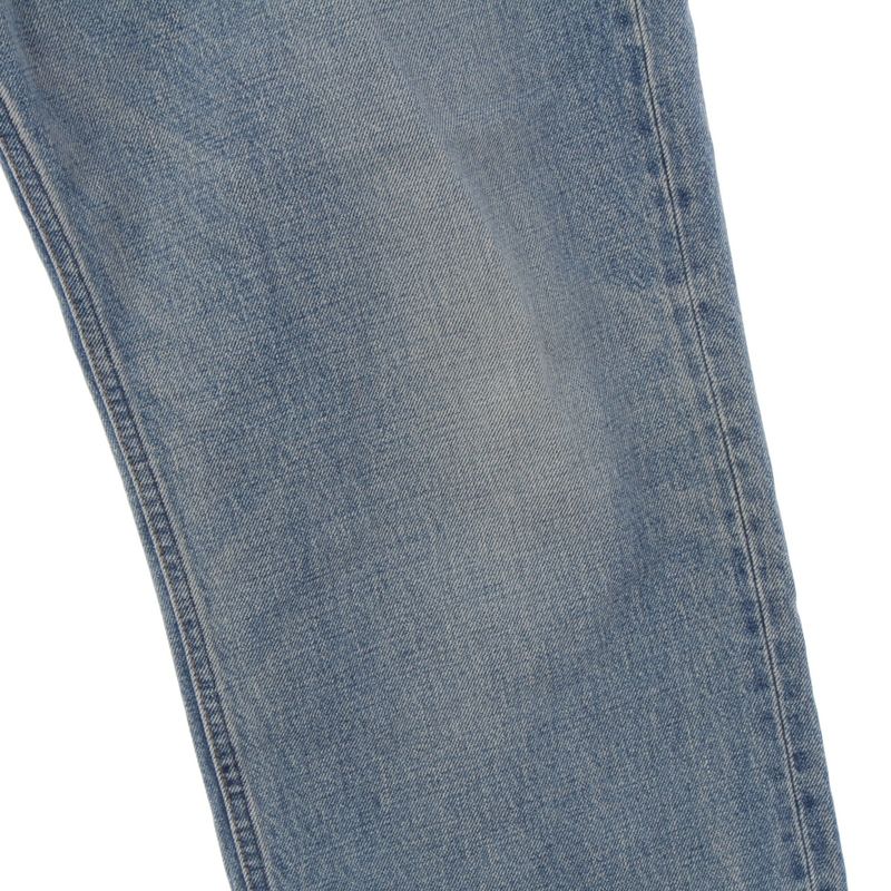 Celine Cotton Wesley Damage Leopard Zuma Wash Denim Pants Blue 33