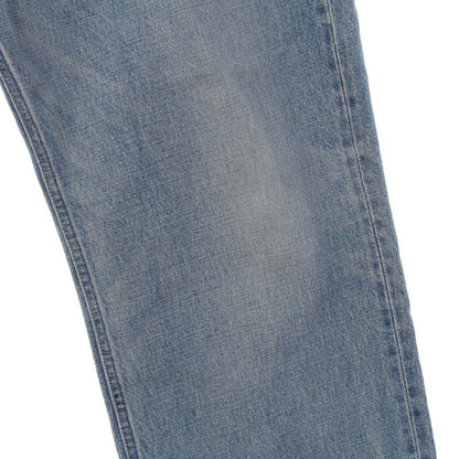 Celine Cotton Wesley Damage Leopard Zuma Wash Denim Pants Blue 33