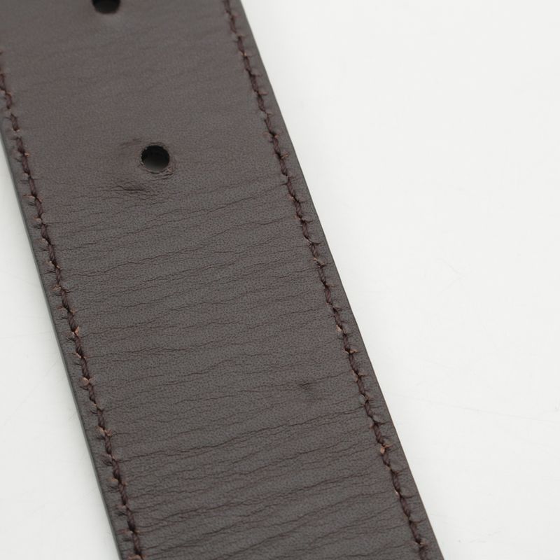 Gucci Leather GG Guccissima Reversible Belt Black Dark Brown