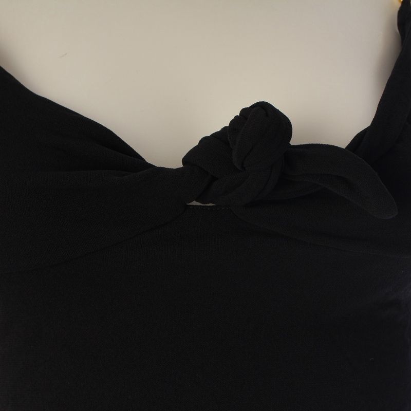 Gucci S Rayon Era Marina Chain Top Camisole Black