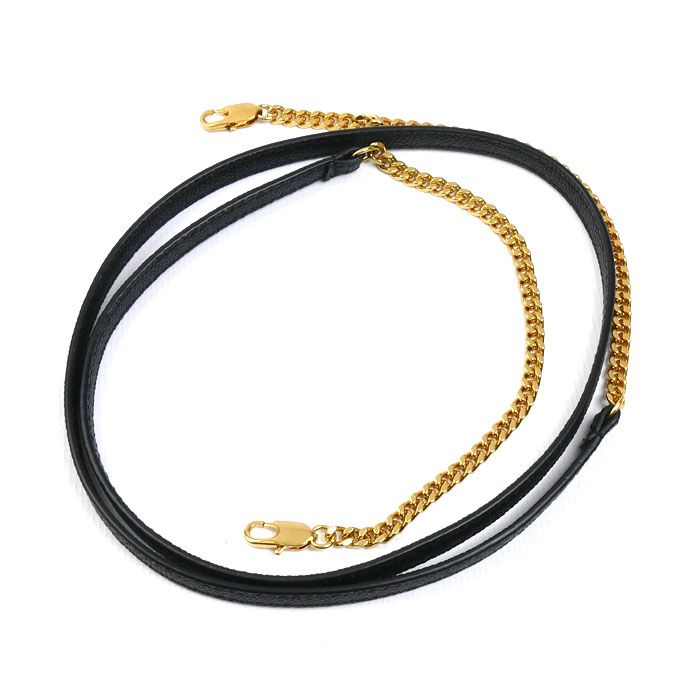 Saint Laurent Baby Leather Chain Shoulder Bag Black